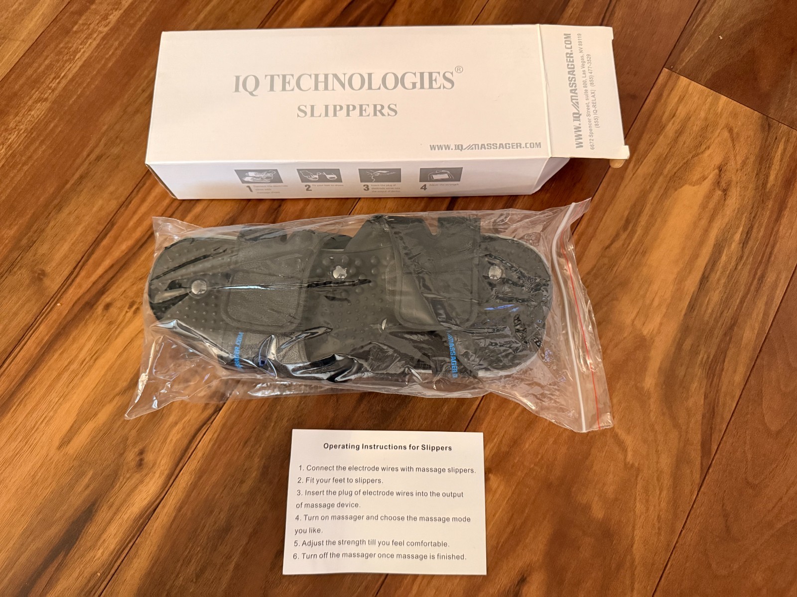 IQ Technologies Pro V TENS/EMS Massager Complete Kit – Belt, Slippers, Pads
