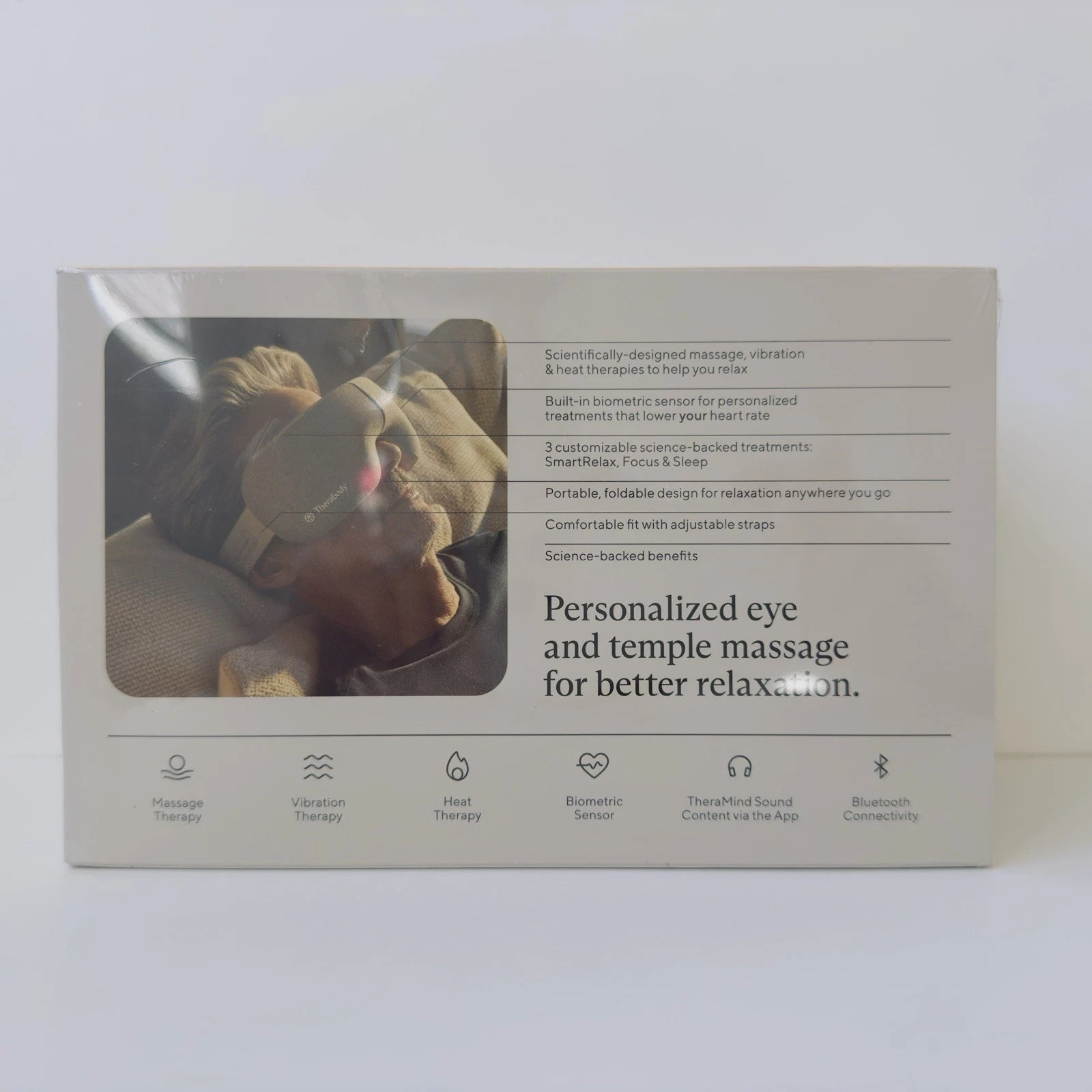 Therabody Smart Goggles SmartSense Soothe Massager Therapy TM03348-01 NEW SEALED