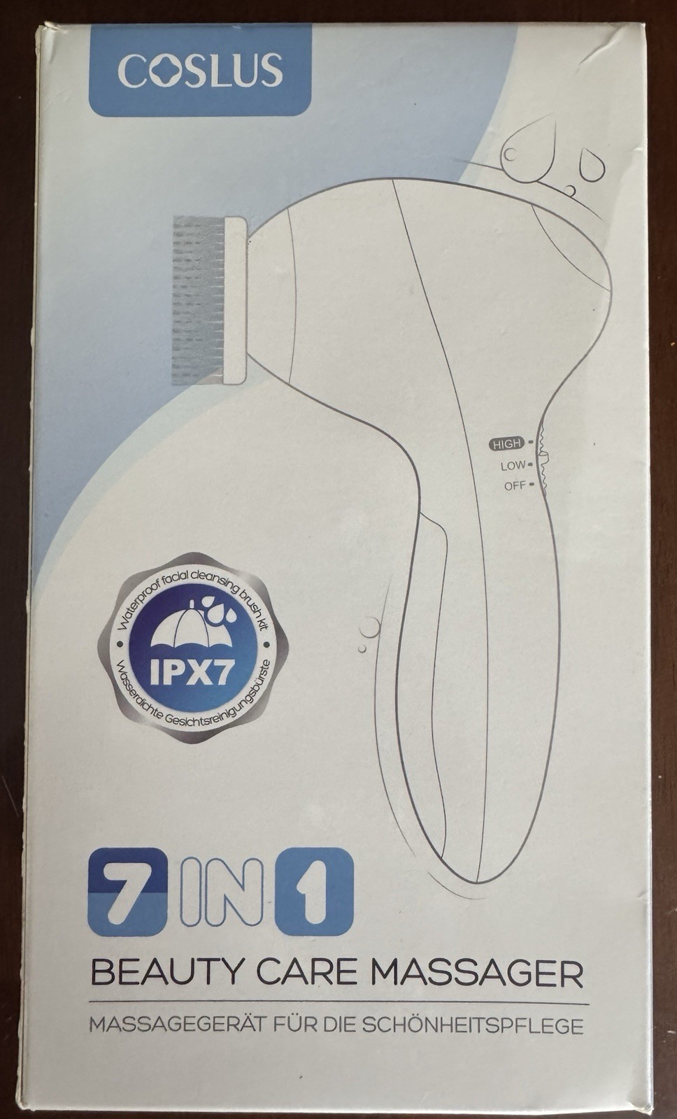 COSLUS 7 IN 1 BEAUTY CARE MASSAGER IPX7 WATERPROOF NEW IN PACKAGE