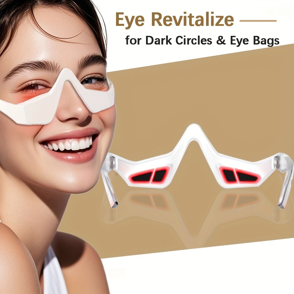 Upgraded Flexible Stable Easy to Use 3D Red Light Eye Massager LED Therapy Devic