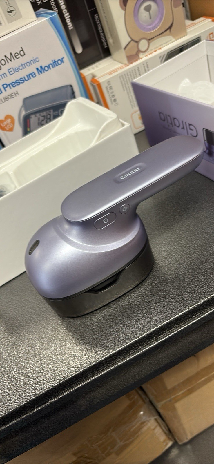 Glratia Massage Comb Cordless Rechargeable Handheld Scalp Purple Black MPN 1918