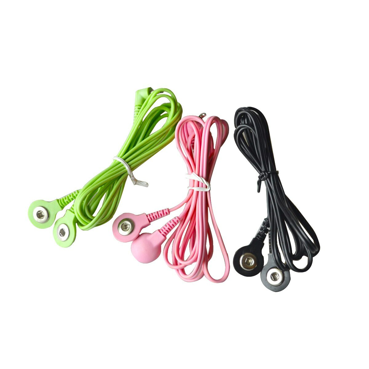 3Pcs Tens Massager 2 in 1 Head DC 2.5mm Electrode Wire Connecting Cable