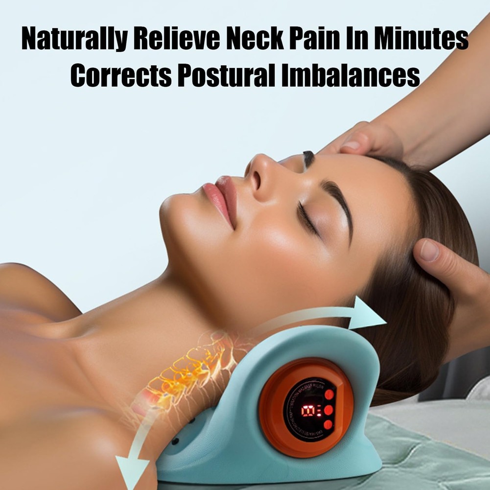 Therapist Neck Massager, Electric 4D with Heat, Ergonomic Angle for Deep6229
