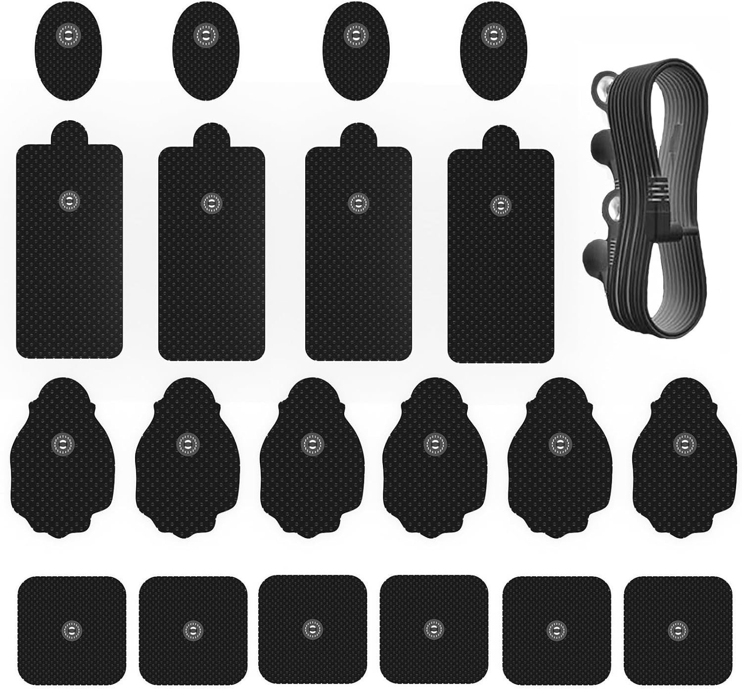 Universal Compatibility TENS Unit Electrode Pads – 20 Pack for Efficient Therapy