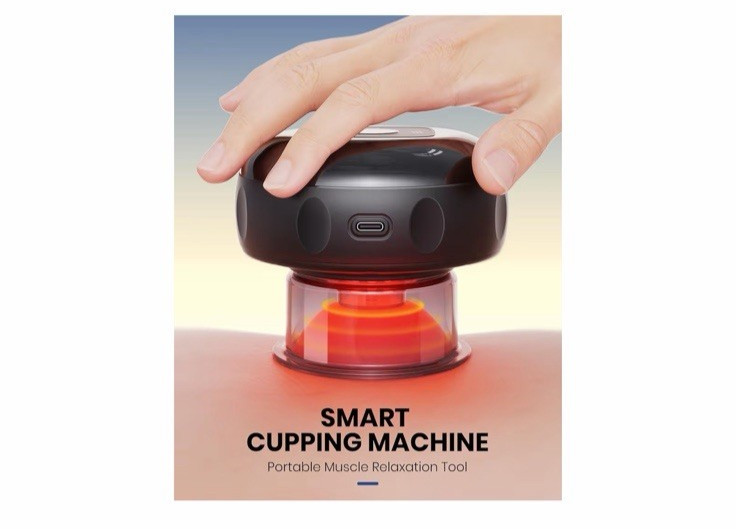 EURPMASK 2 Pack 5-in-1 Electric Cupping Kit 24 Levels Adjustable Suction & Heat