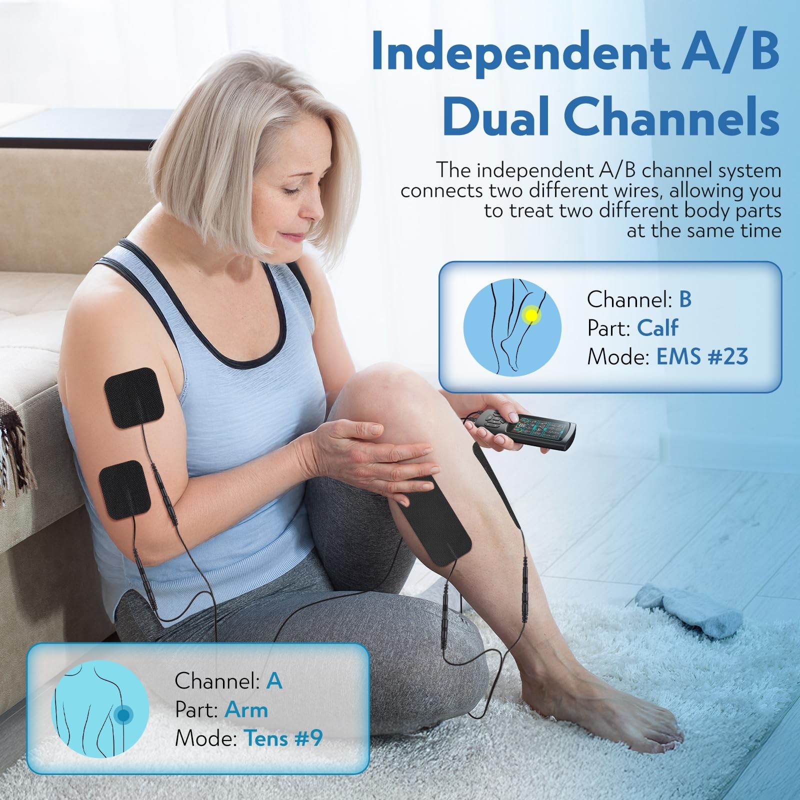 TENS Unit EMS Muscle Stimulator with 28 Modes, Dual Channel Muscle Stimulator…
