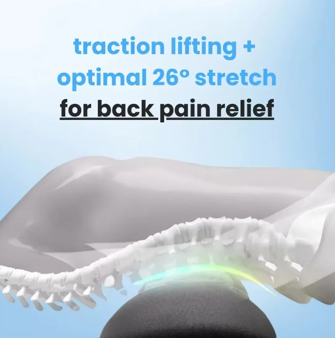 3 In 1 Electric Lumbar Support Pillow Smooth Spine Triple Fusion Back Massager