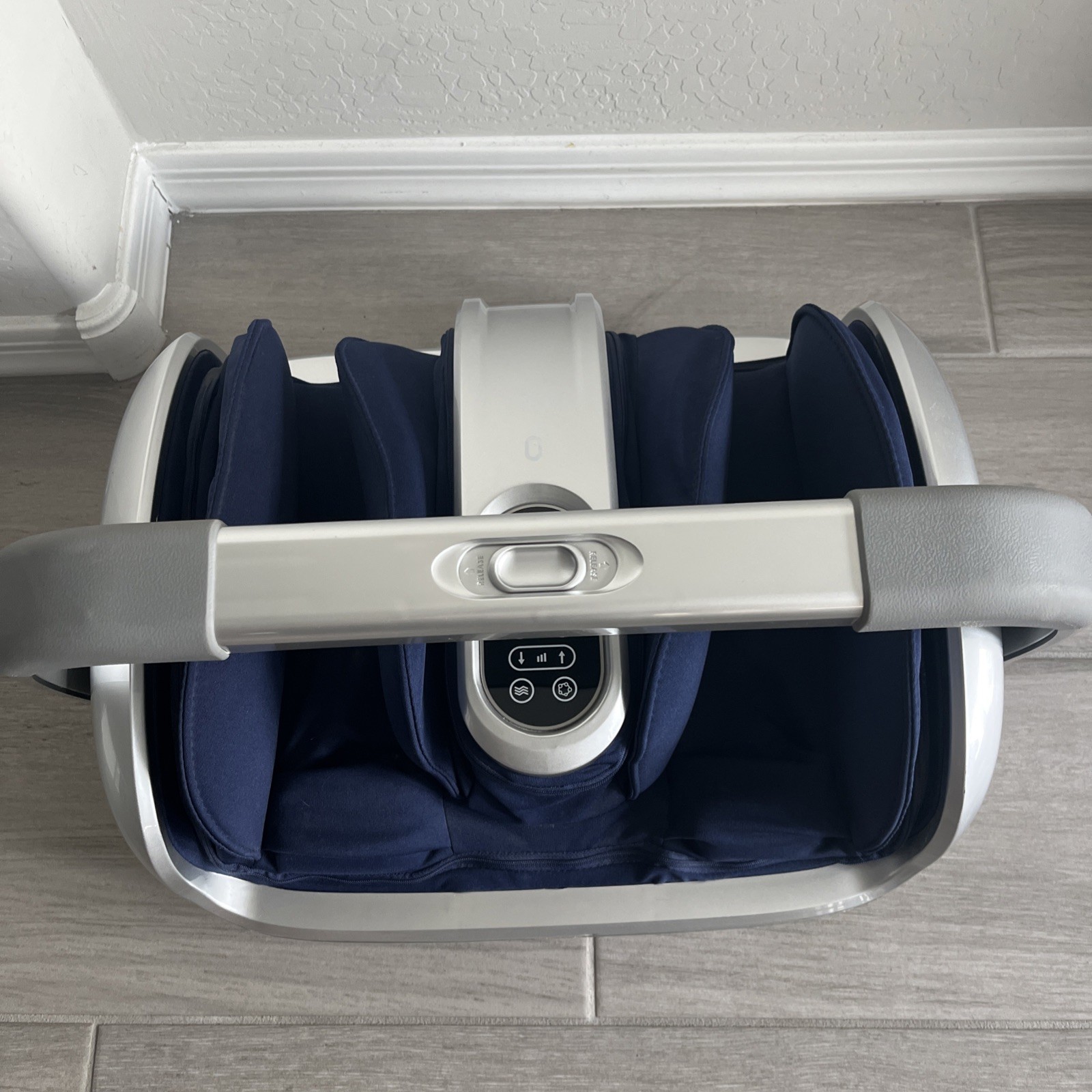 Miko Shiatsu MMF-03SB MAS II Foot Leg Ankle Massager Machine Gray/Blue