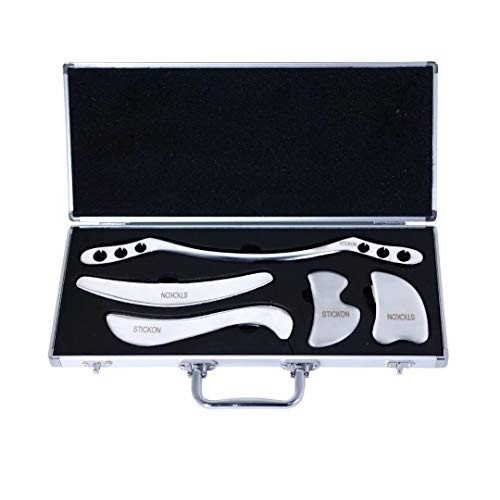 Stainless Steel Gua Sha Massage Tool Set – IASTM Soft Tissue Mobilization (Q Sha