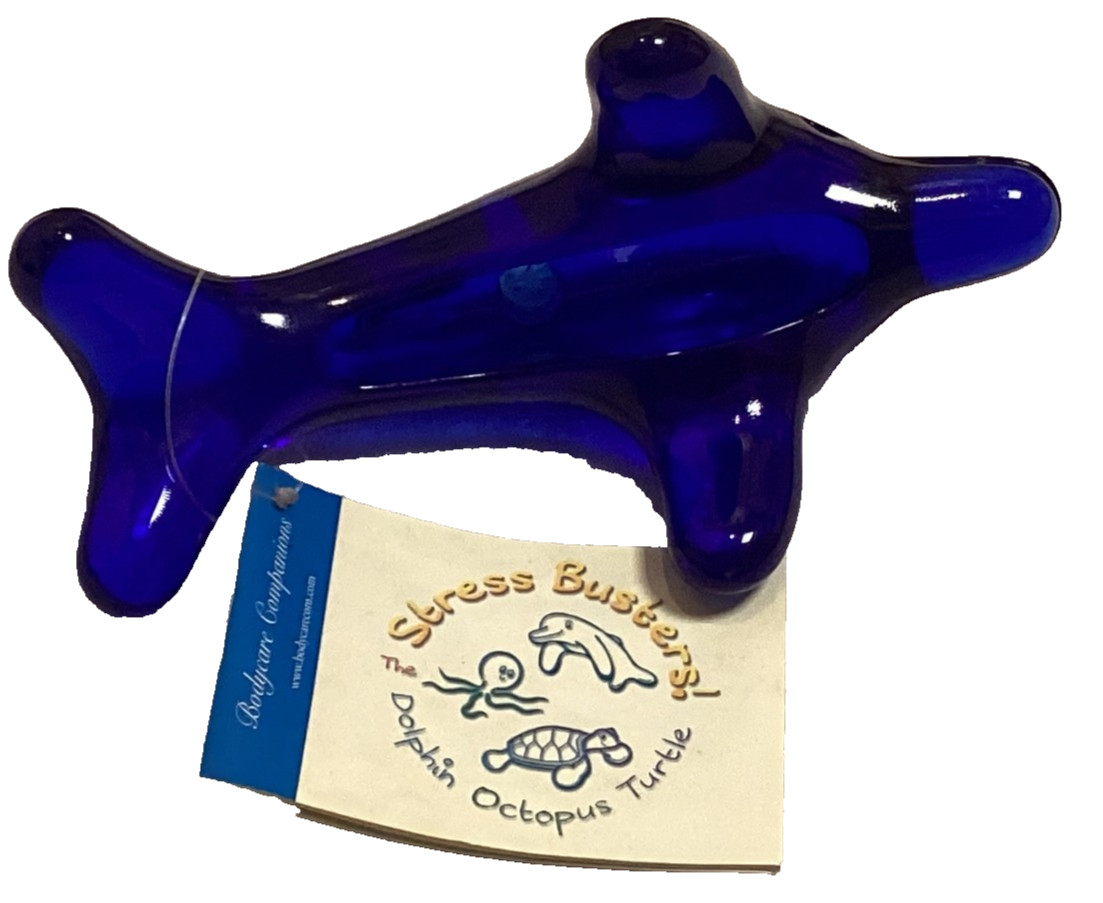 Stress Busters Dolphin Massager Bodycare Companions Handheld Reflexology Blue