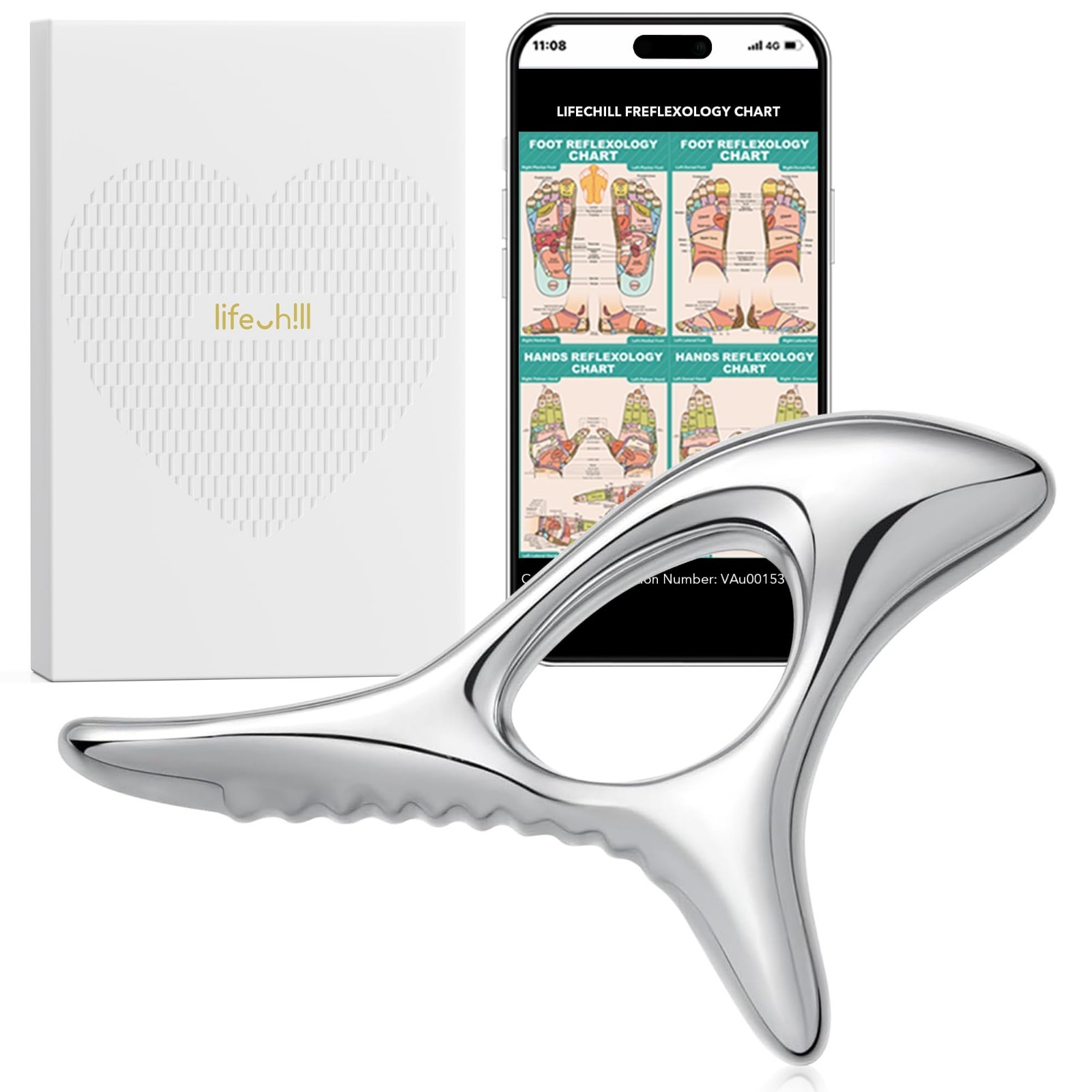 Deep Tissue Massage Tool, Muscle Scraper for Fascia Release, Gua Sha & Acupressu
