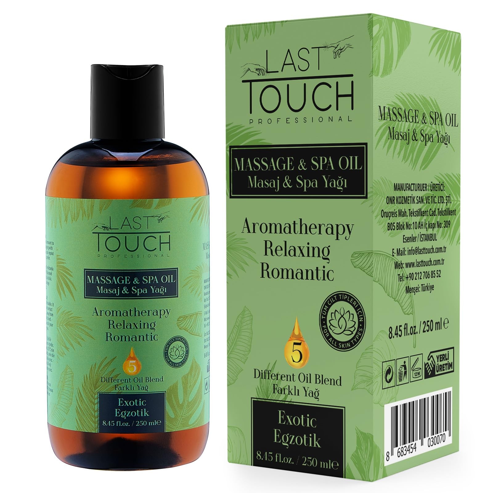 Massage Oil Sensual Aphrodisiac for Couples Aromatherapy 8.45 Fl Oz