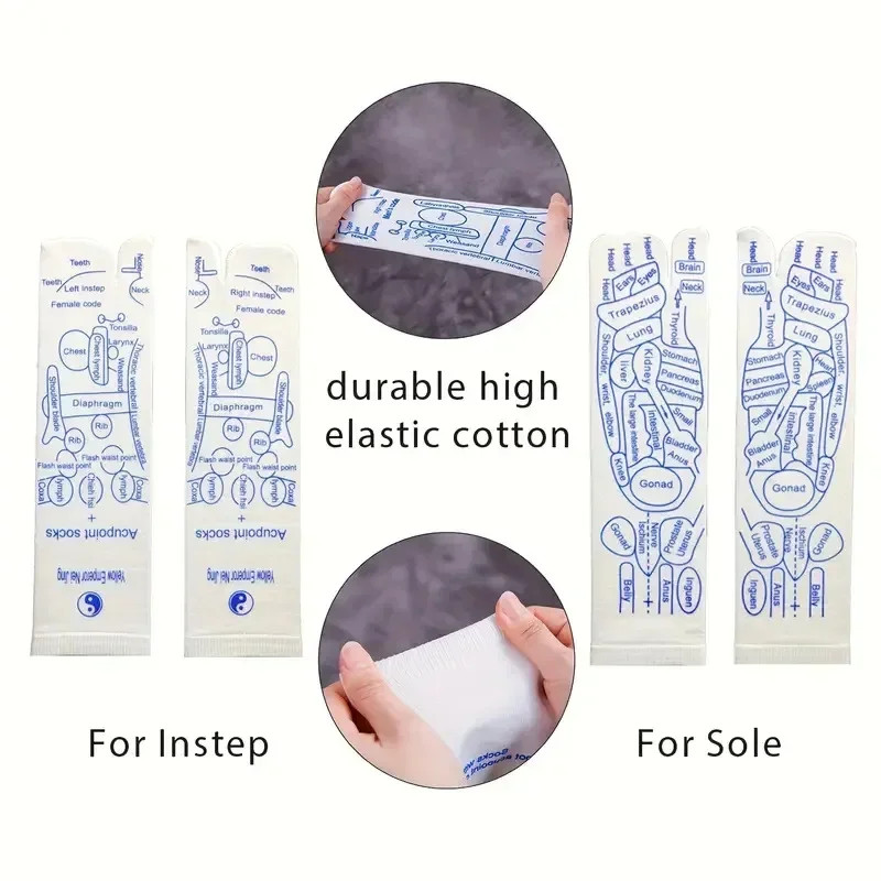 Acupressure Foot Massage Socks Reflexology Pressure Point Foot Care Tool