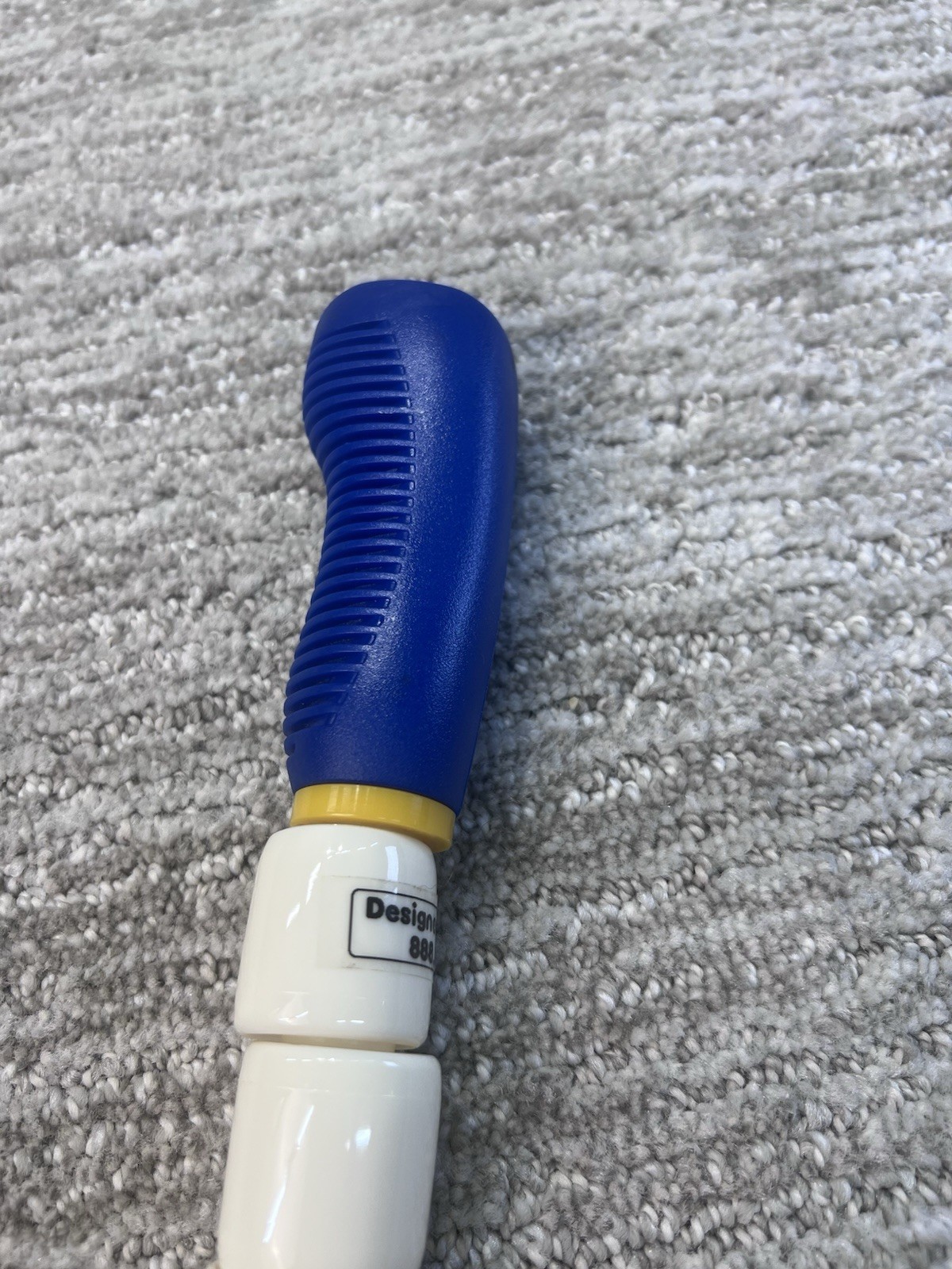 The Stick 24″ Stiff Flexible Stick Massage Roller White Blue Handles 15 Beads