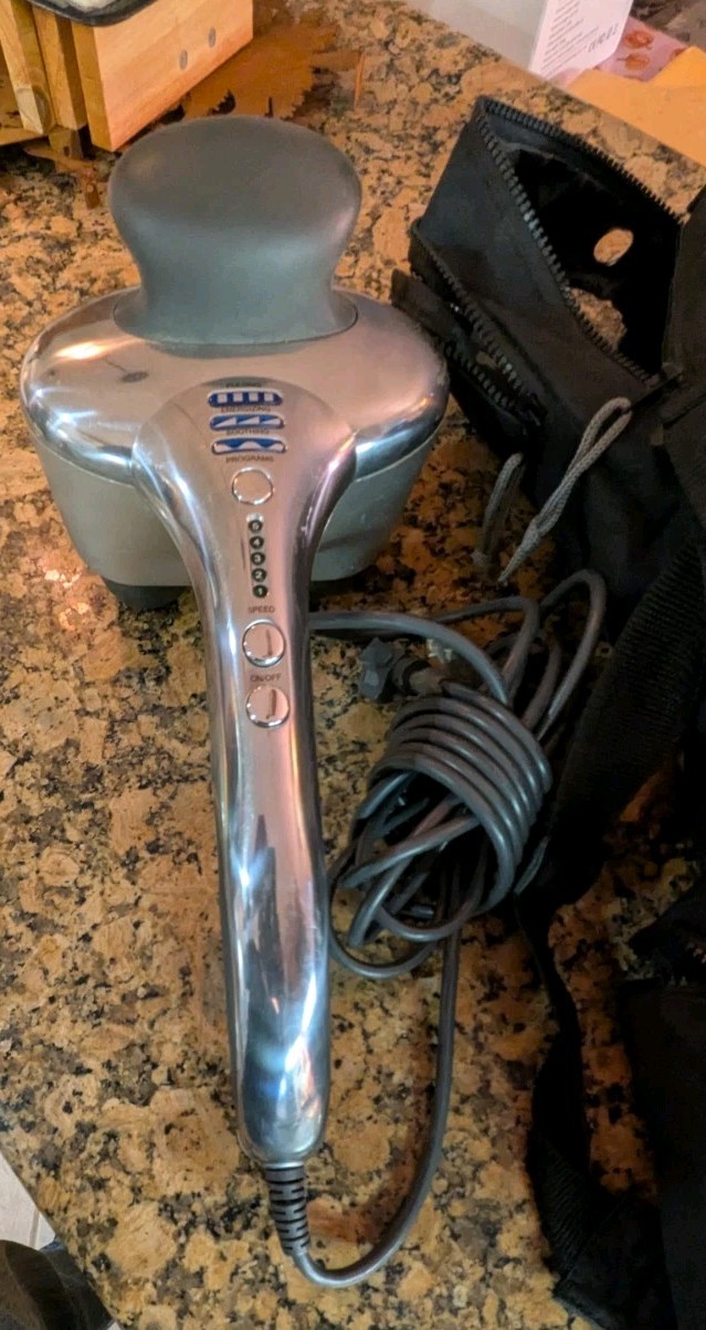 Brookstone Max 2 Massager BST-007 Dual Node 5 Speed 3 Program BST 007 Works VG