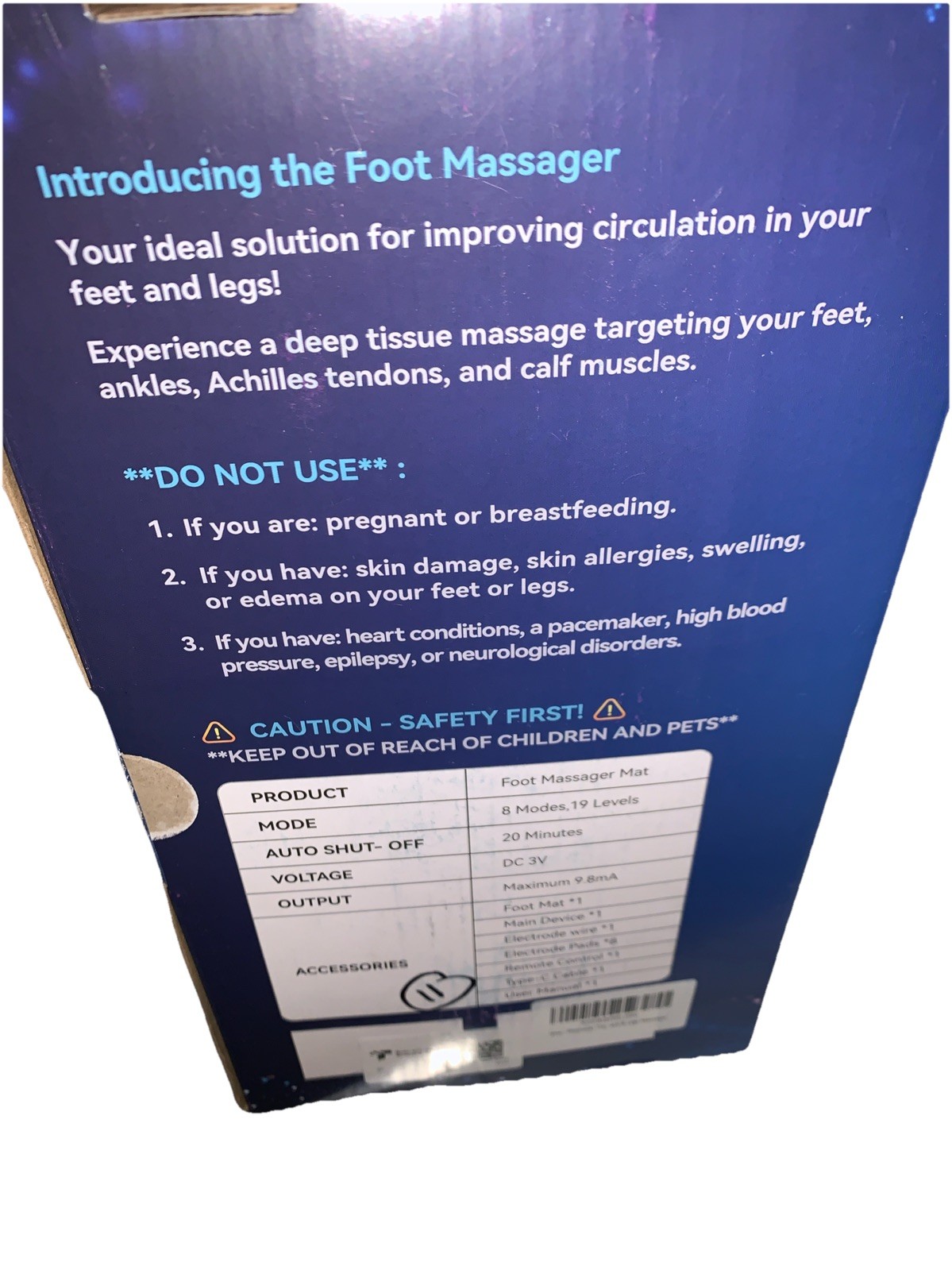 EMS Foot Massager with Remote Control, Pain-Relief for Feet Neuropathic Relief