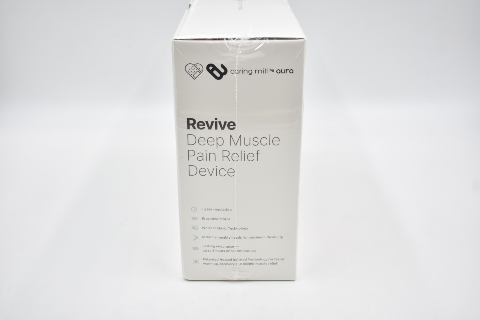 Aura Revive Deep Muscle Pain Relief Device Heated Massage Gun AR40 NEW!