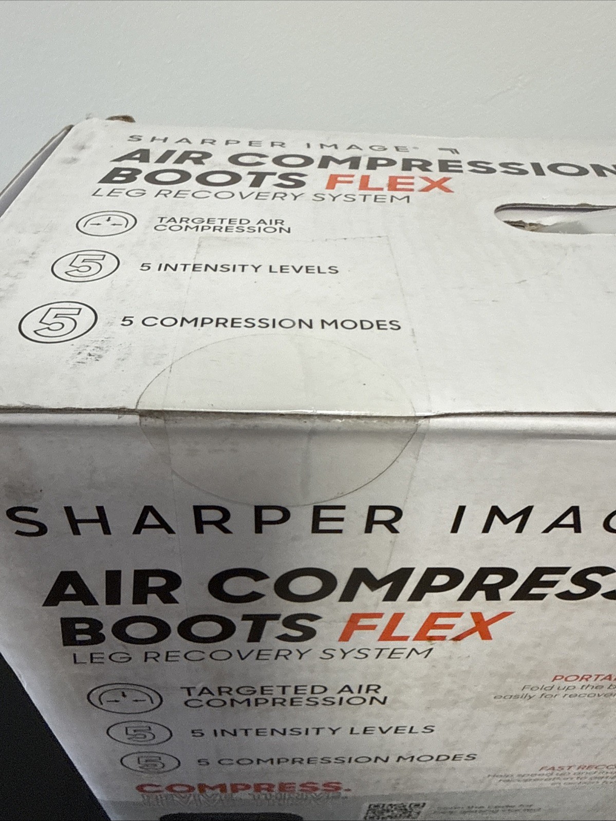 Sharper Image Air Compression Boots Flex Leg Recovery System Small/Medium (Blue)