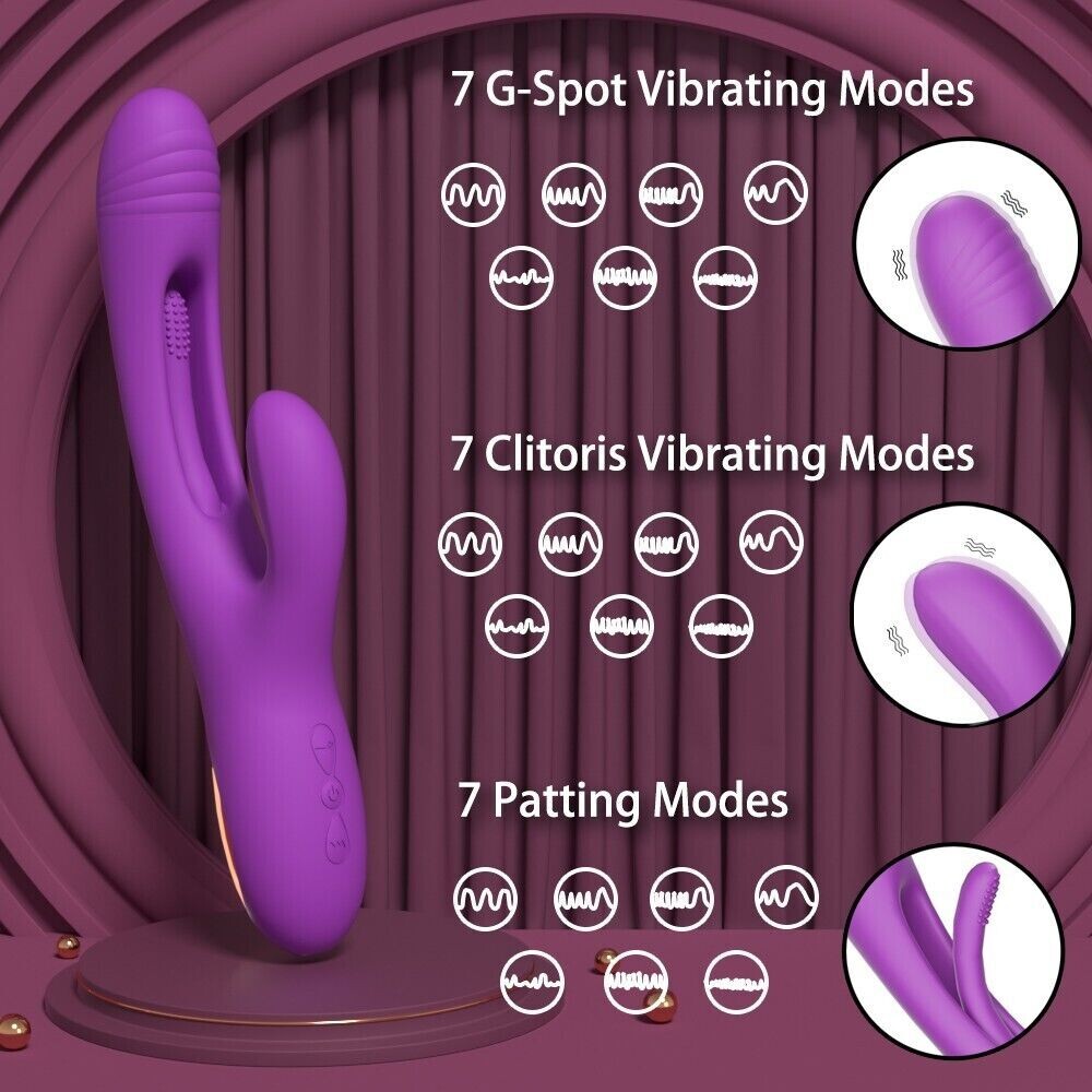 3in1-Massager-Flapping-Mapping-Rechargeable-Handheld Massager-Vibrator-for-Women