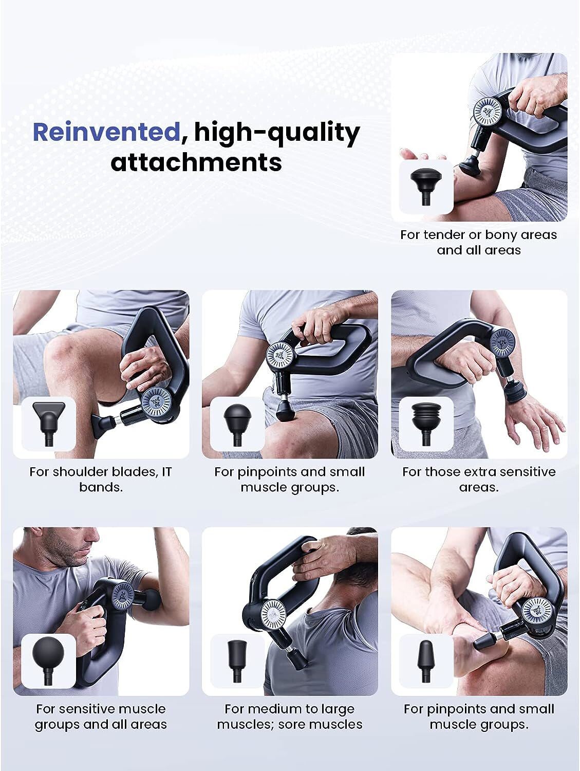 BOB AND BRAD Mini Massage Gun 16MM Deep Tissue for Athletes Muscle Pain Relief