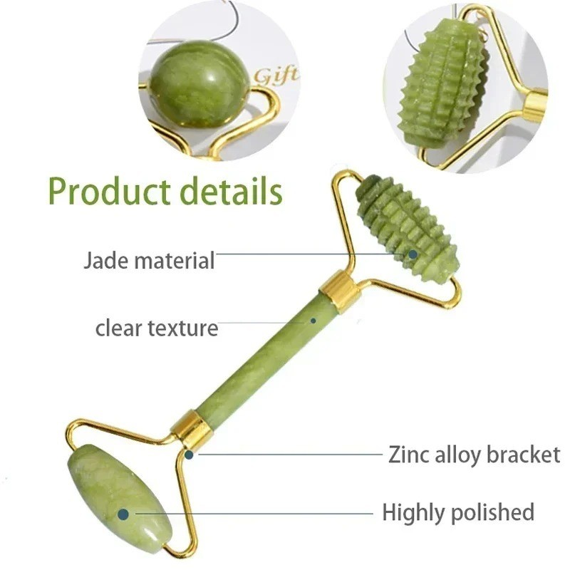 3 Pcs Jade Roller Gua Sha Set-Shaped Comb, Manual Beauty Tools for Face**