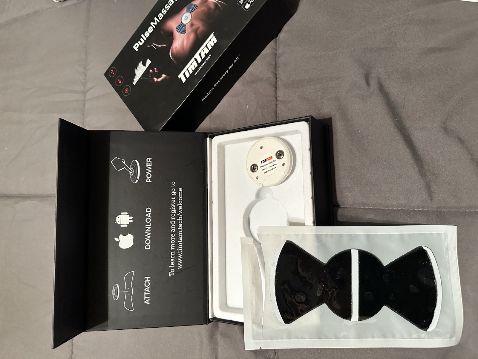 Tim Tam Pulse Massager TENS Recovery Wireless Bluetooth Device