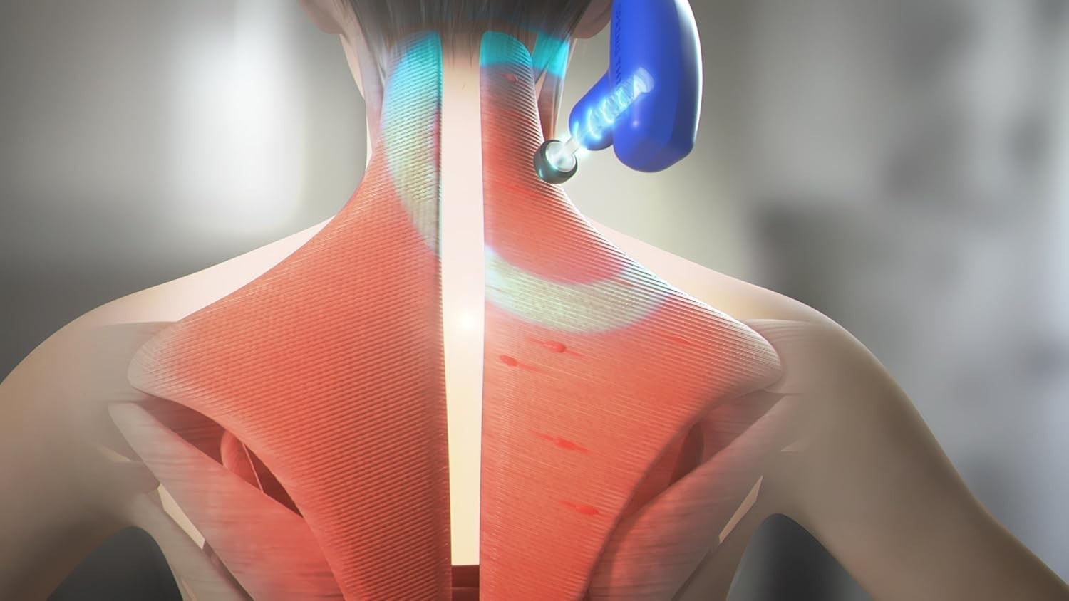 Ergonomic Portable Massager with Spring Action for Muscle Aches & Fatigue