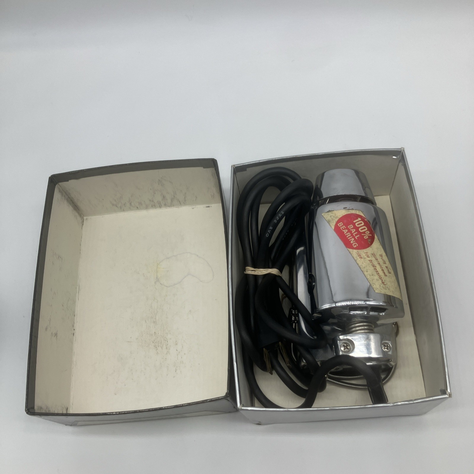 VINTAGE OSTER STIM U LAX HAND MASSAGER 103-01A BALL BEARING CHROME IN BOX TESTED