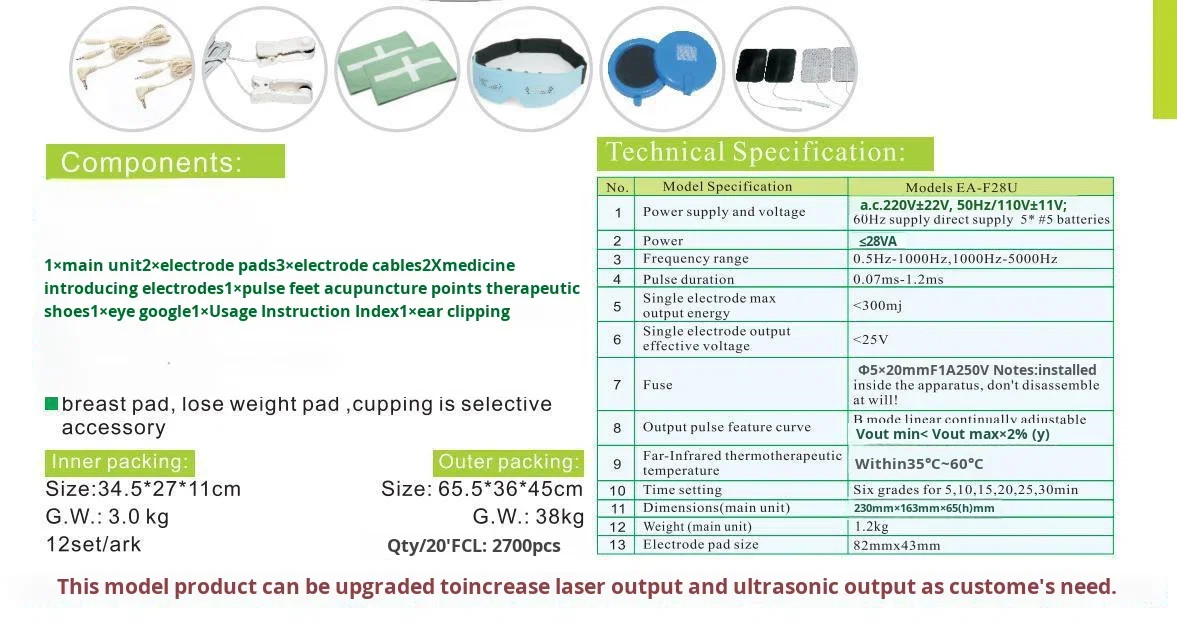 Electronic Therapy Device Multifunctional Infrared Machine Full Body Pain Relief