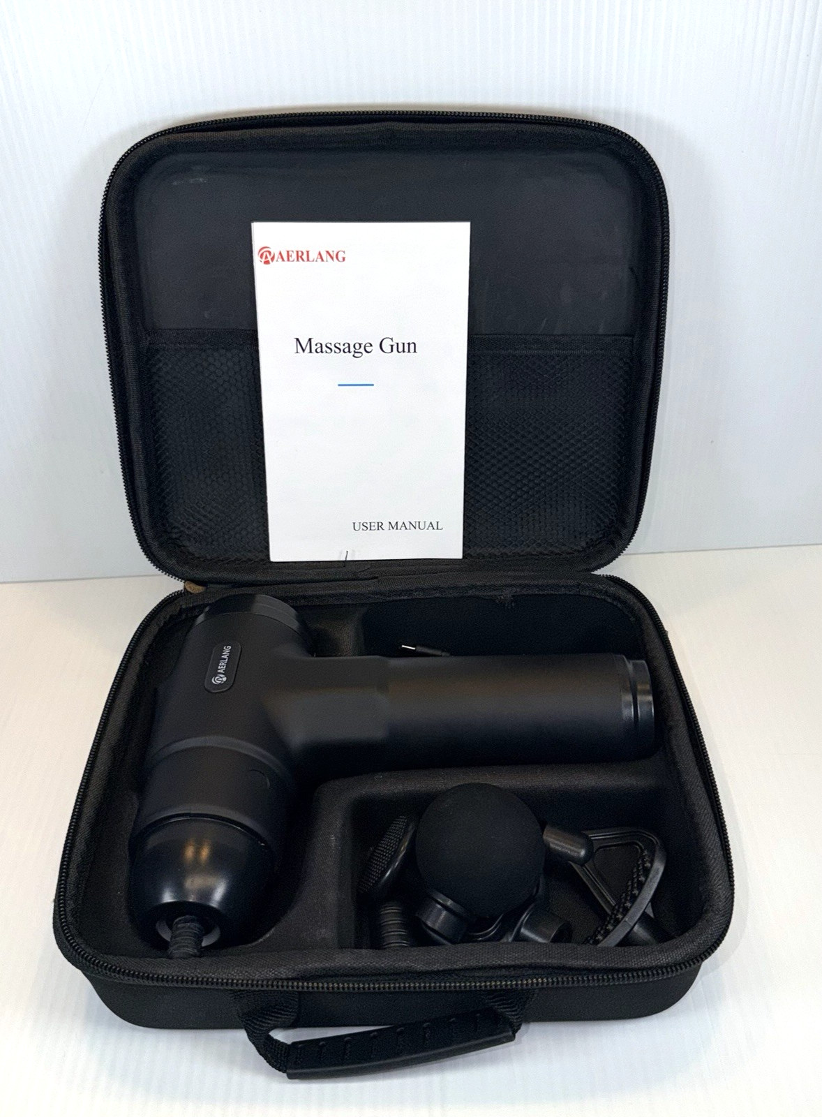 AERLANG Deep Tissue Massage Gun with Heat for Pain Relief with Case
