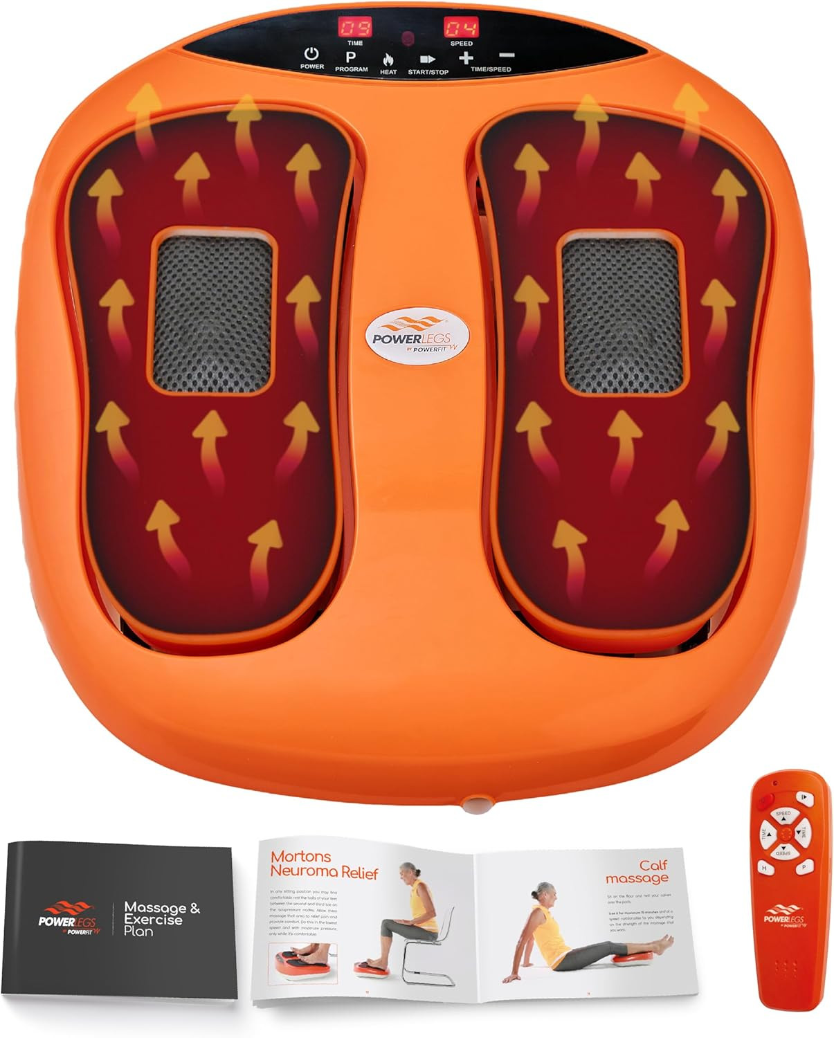 Heated Powerfit Foot Massager Machine for Pain Relief and Circulation