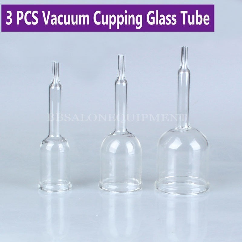 3PCS Vacuum Cupping Glass Cups Attachment For Vacuum Breast Enhancement Machine