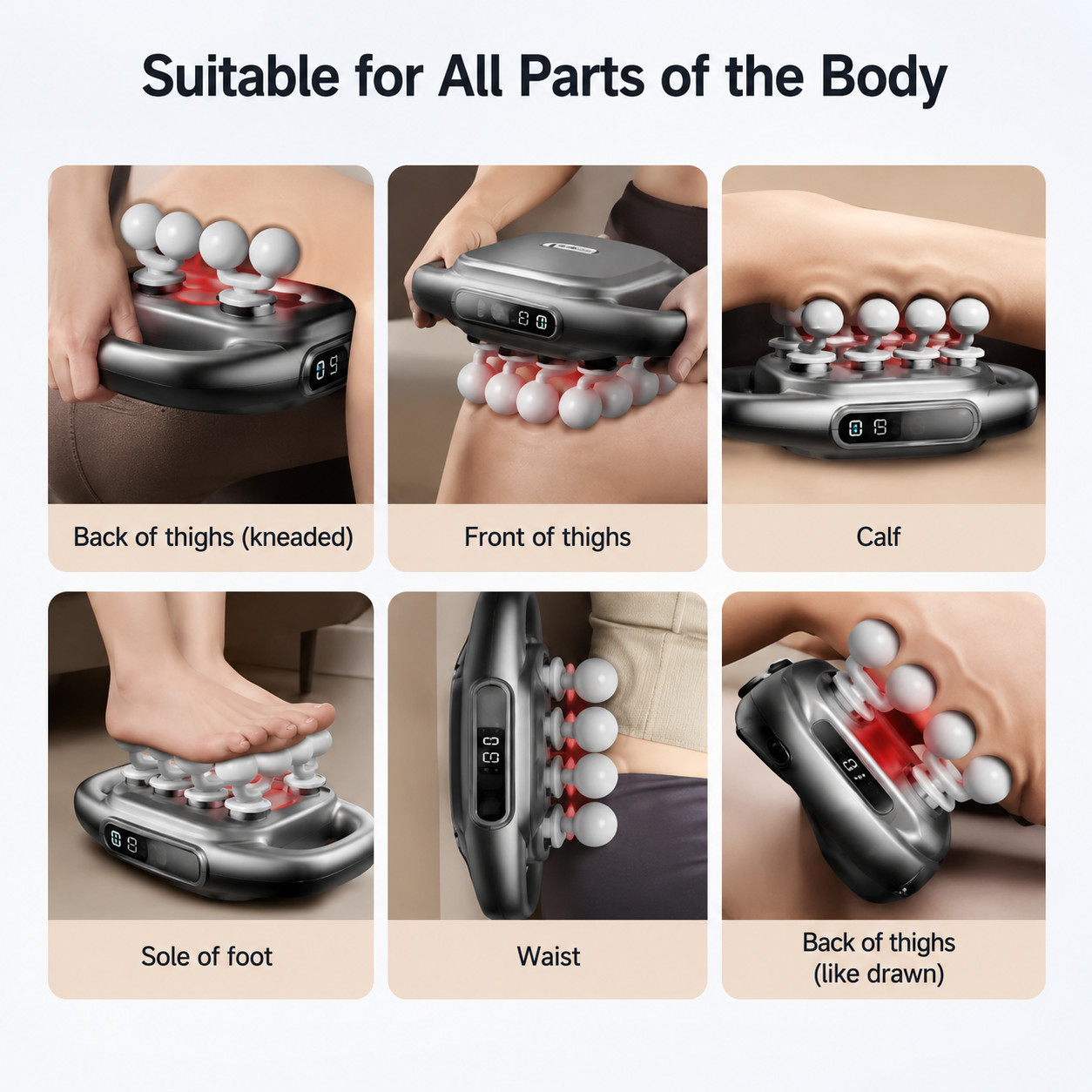 22-Head Fascia Gun High-Frequency Vibration Body Massage Gun Back and Waist Mass