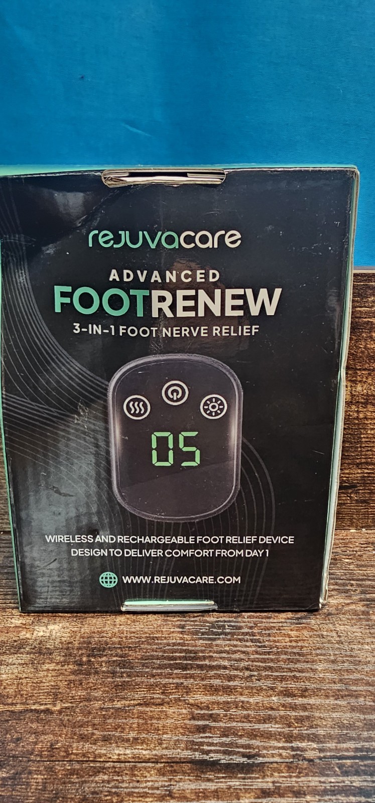 Rejuvacare Advanced FootRenew Heated Rechargeable Foot Massage Machine