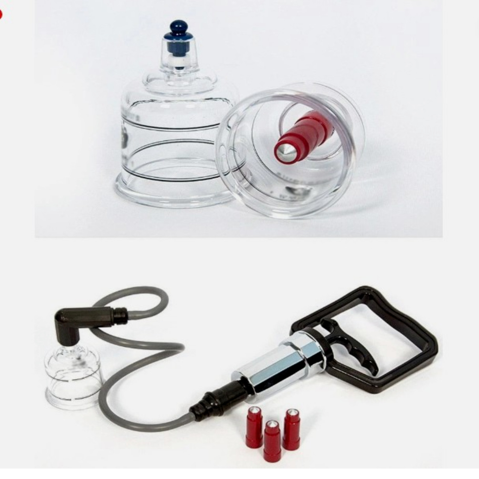 Hansol Professional Cupping Therapy Set 19 Cups Pump Handle Made in Korea