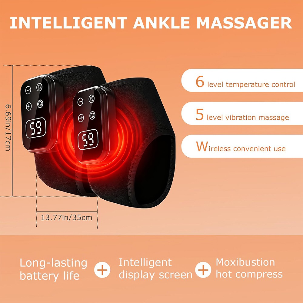 Electric Foot Massager 3-in-1 Warming Wrap – Relax & Renew Foot & Ankle Massager