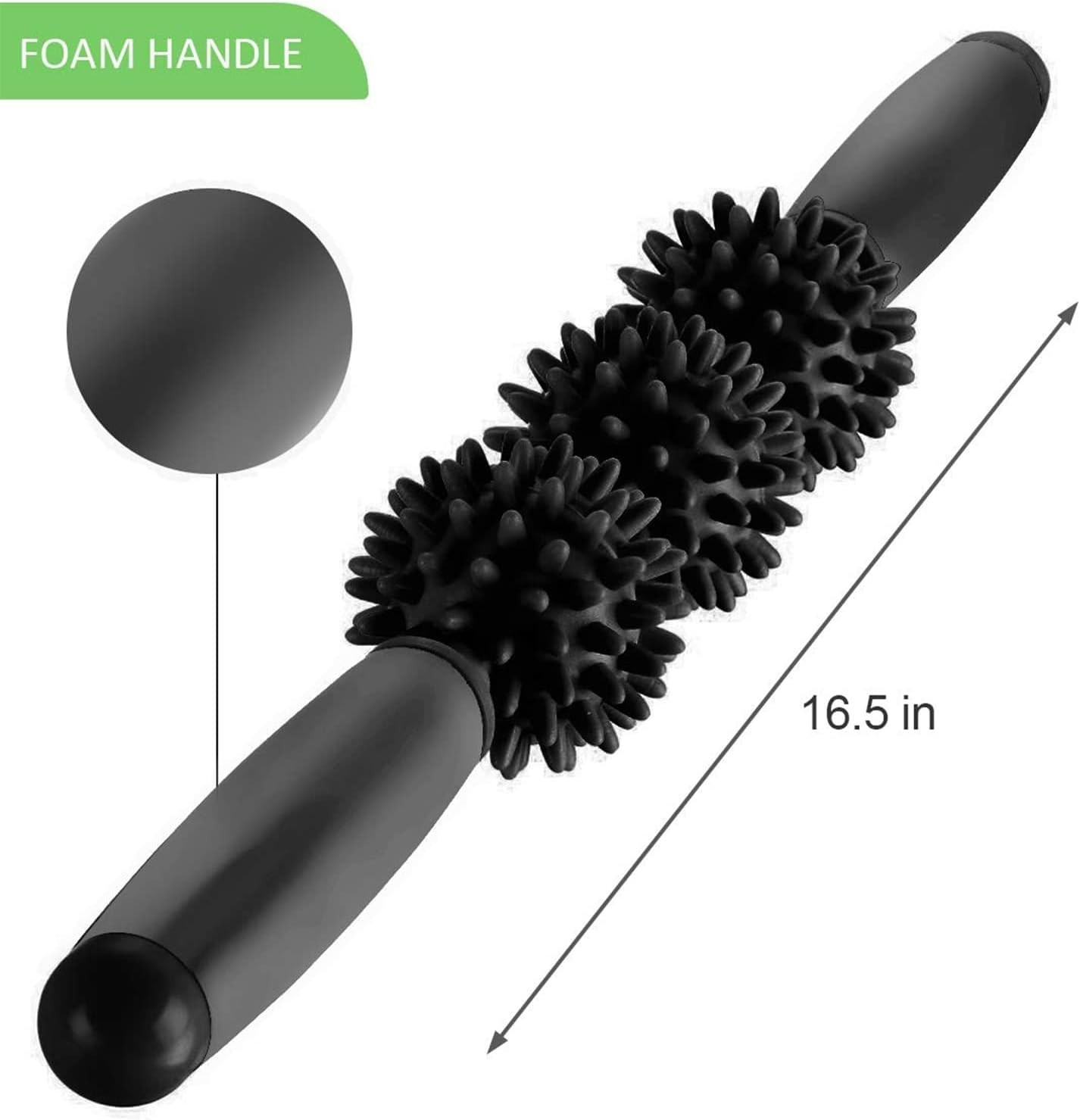 3-Ball Fascia Muscle Roller – Deep Tissue Massager for Cellulite & Sore Muscles