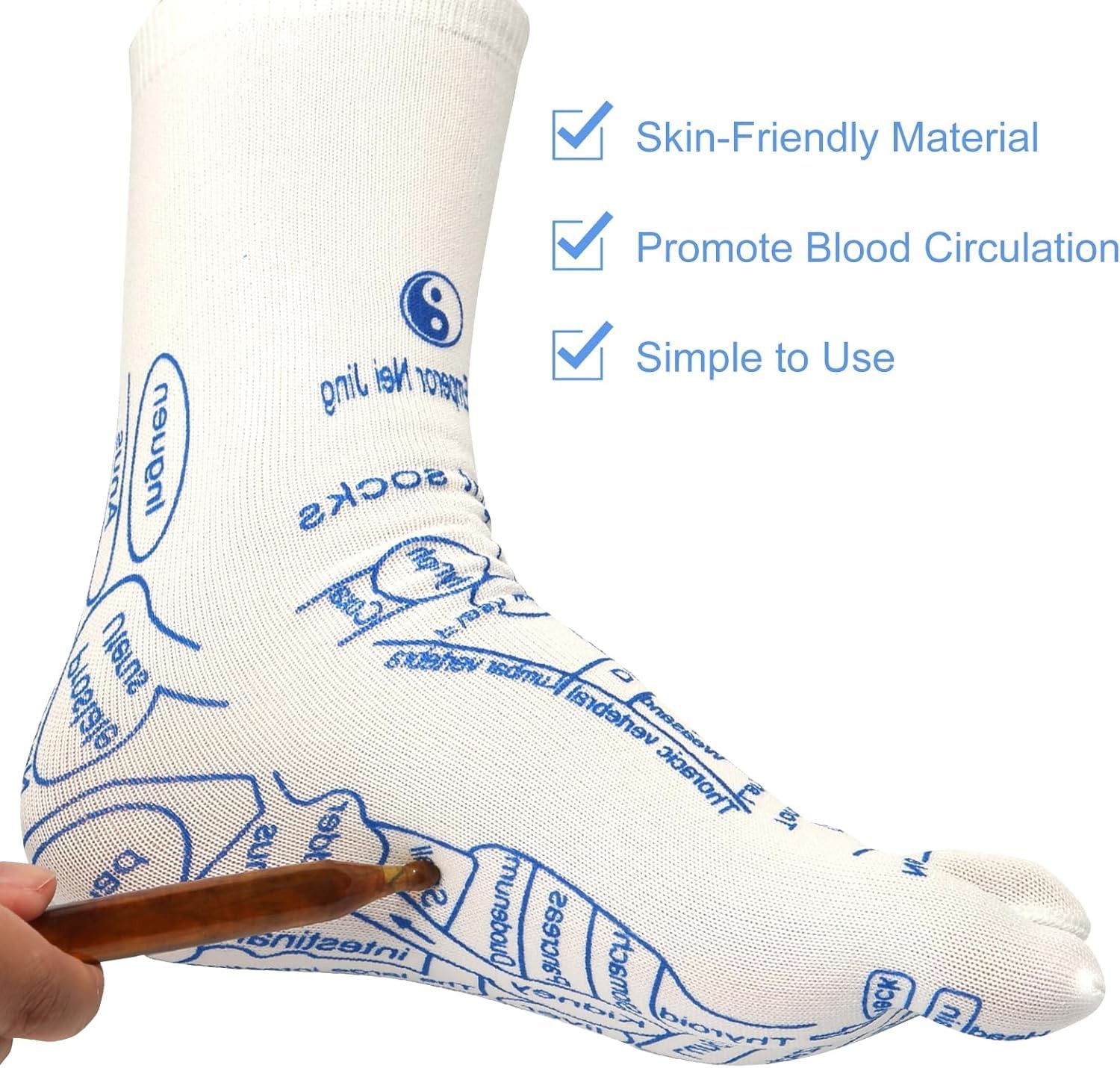 Foot Massage Reflexology Socks Set,Professional Reflexology Socks with Tools …