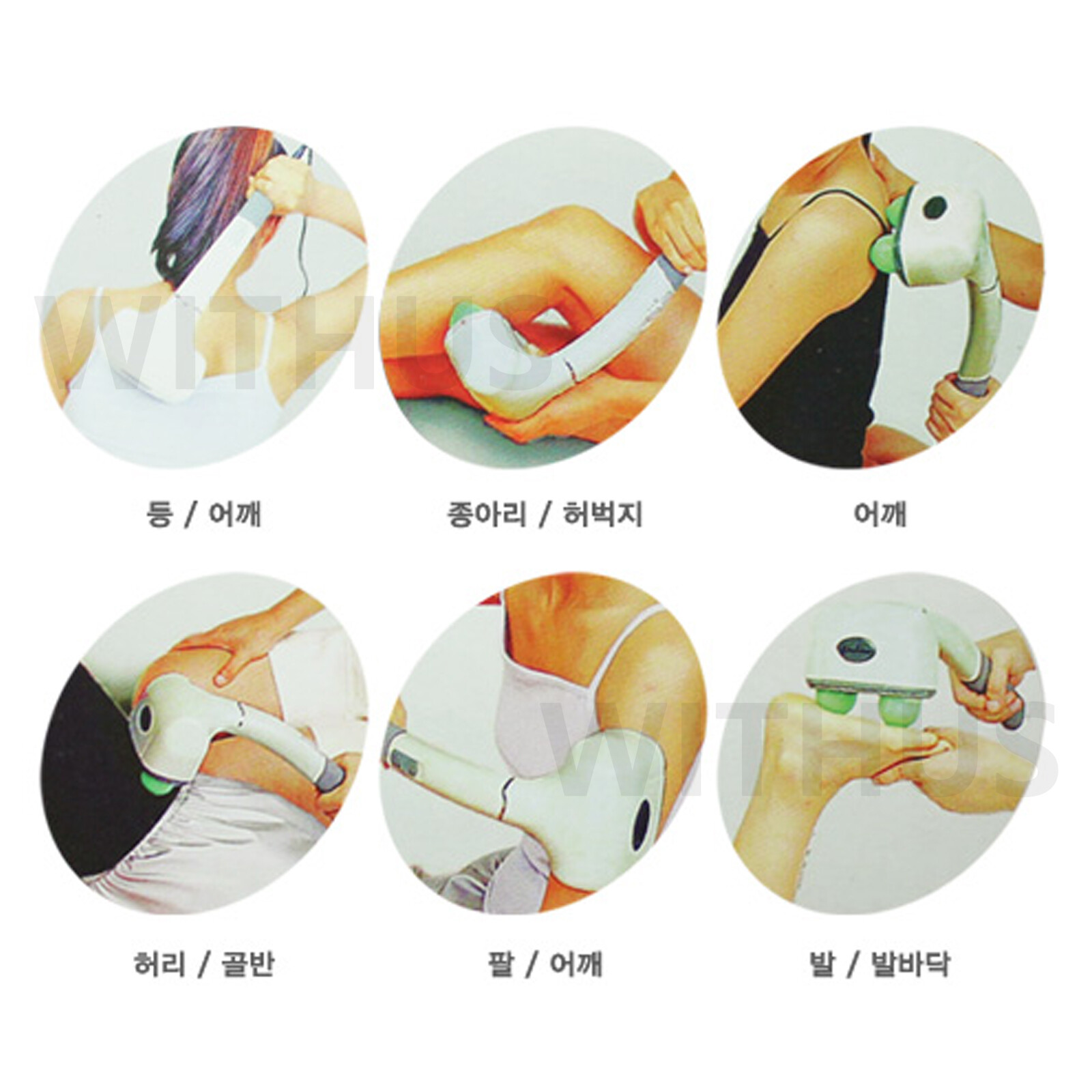 Zen Classic Deep Tissue Handheld 2 heads Massager SH-980 220V – Fedex Express
