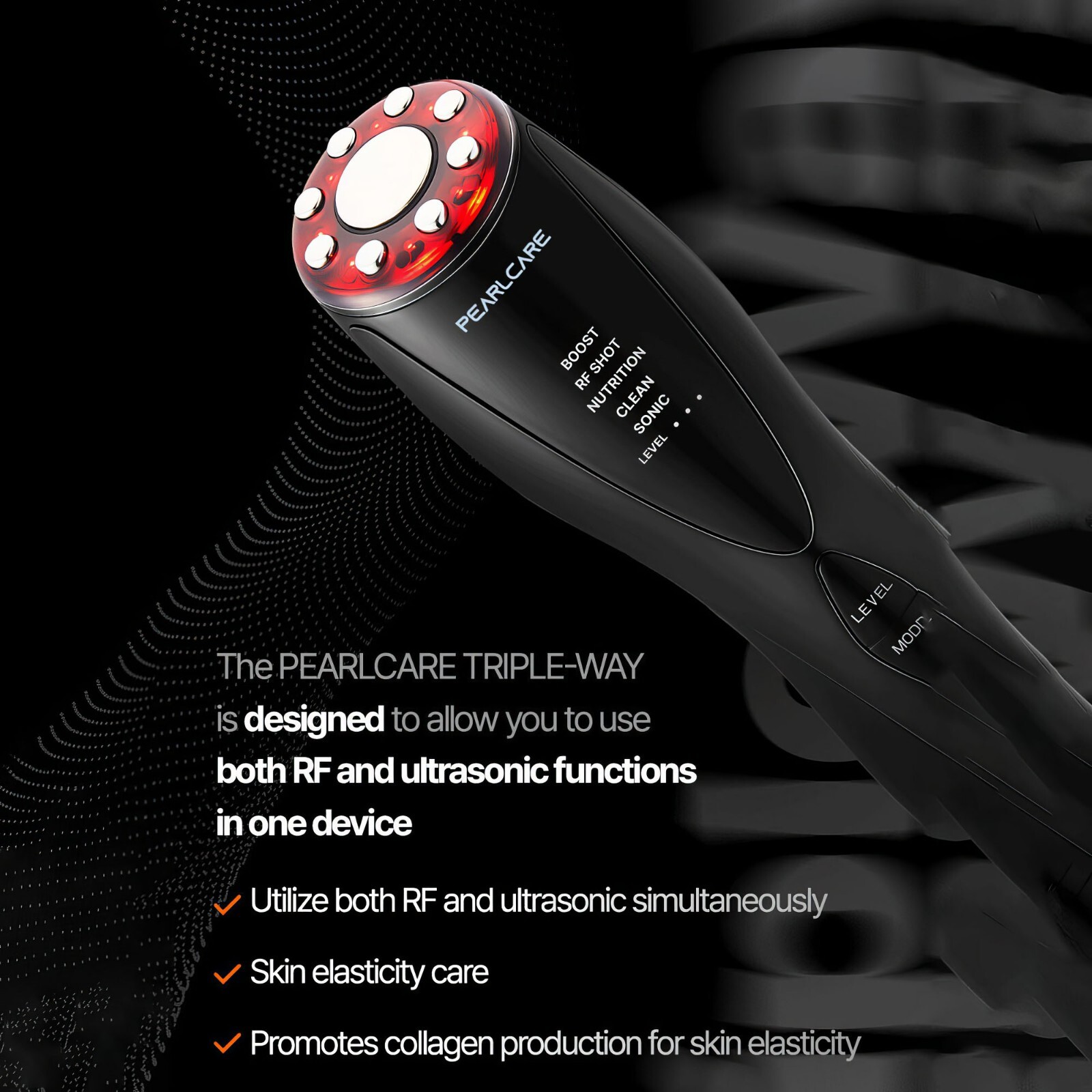 PEARLCARE Triple-Way Skin Regeneration Elasticity Skin Volume RF Ultrasonic