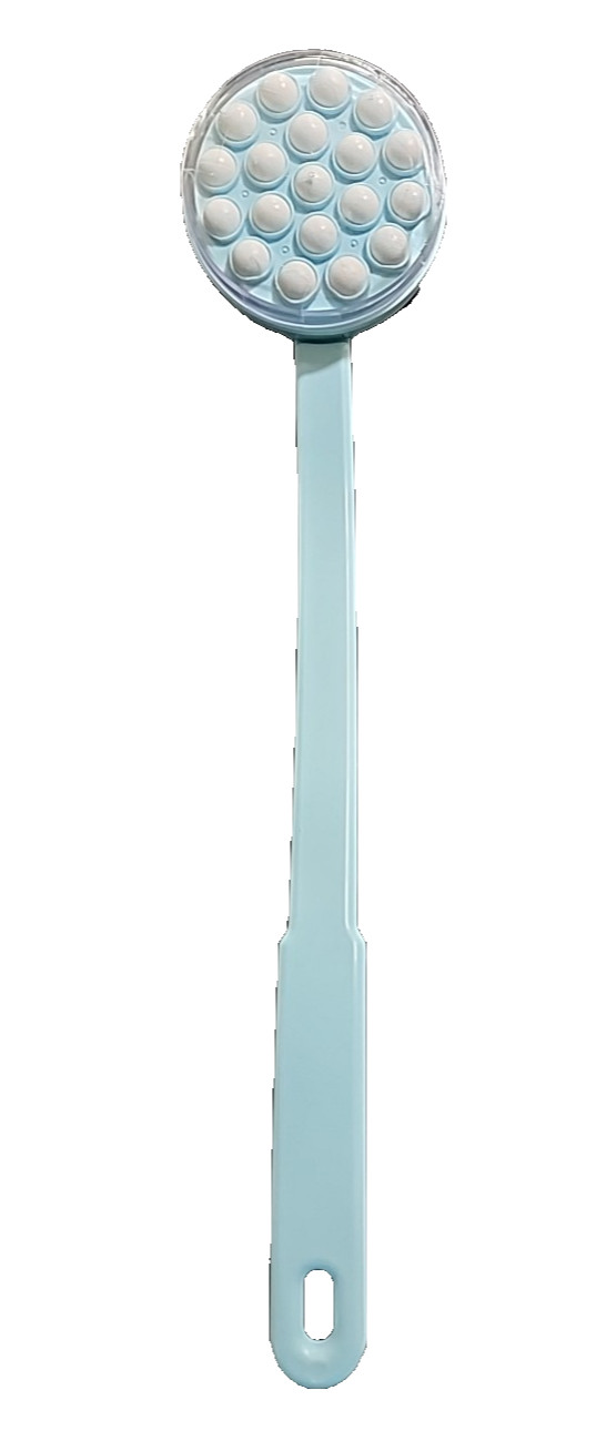 Back Massager Ball Rollers Handle Handheld Light Blue