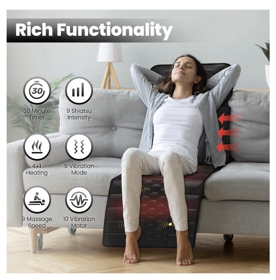 DOPICT Massage Mat, Detachable Neck Massager, Full Body Vibration