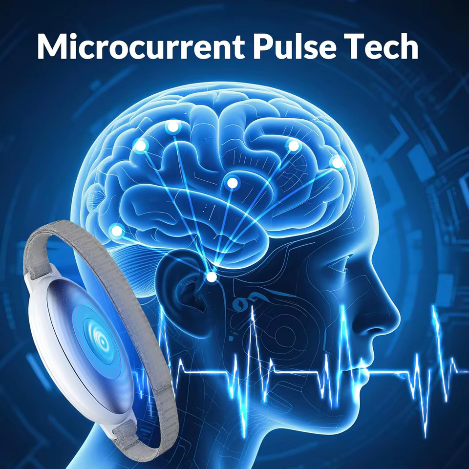 Rechargeable Sleep Aid Device, palm pulse sleep massager, portable microcurre…