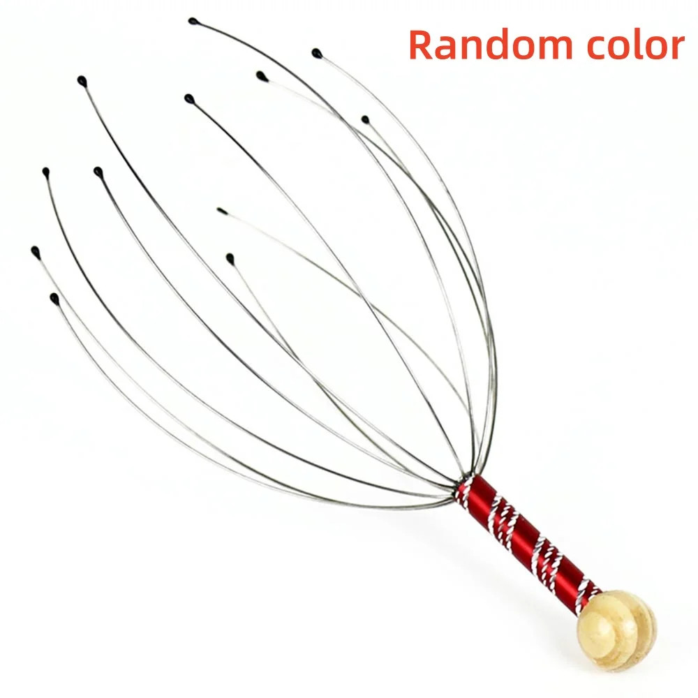 Random Octopus Head Massager Scratching Scalp Relaxation Relief Body Massager Sc