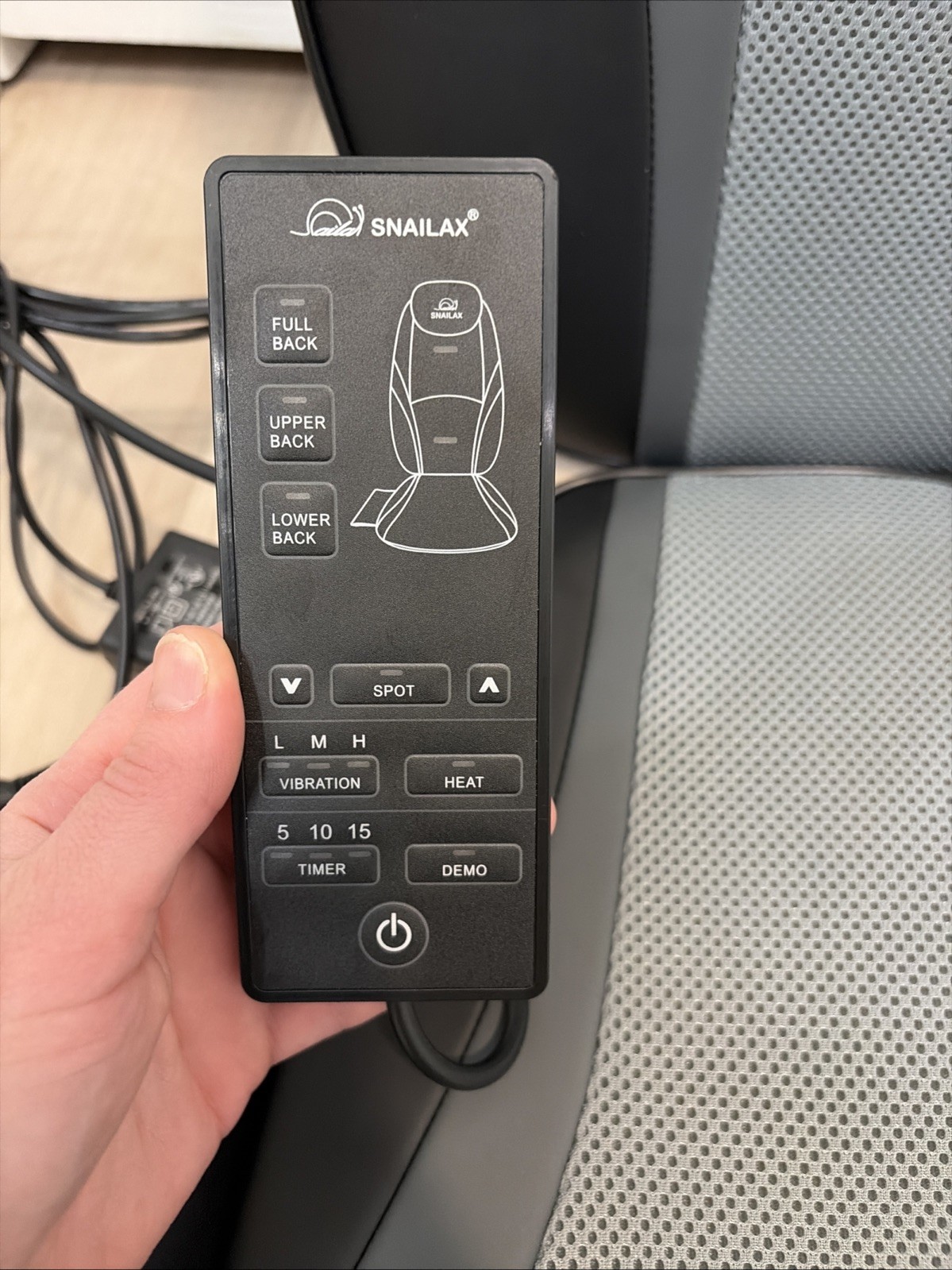 SNAILAX SL-256, Shiatsu Massage Cushion W/ Heat Massage Chair Pad Kneading