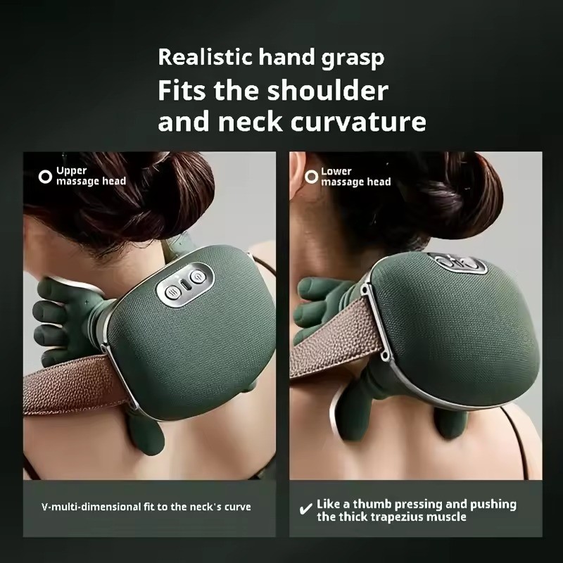 The Handiva Massager with Heat Neck Massagers, Deep Tissue 3D Kneading Shiatsu