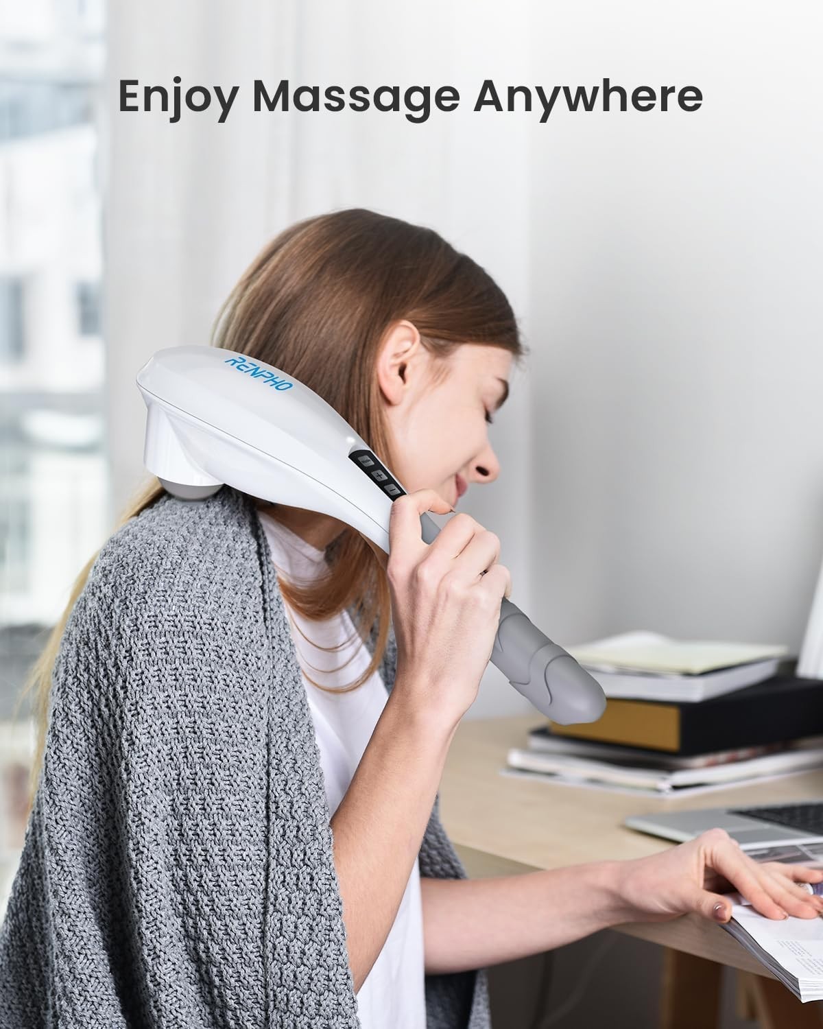 Lightweight Handheld Massager with 5 Speeds – Perfect for Targeted Muscle Relief