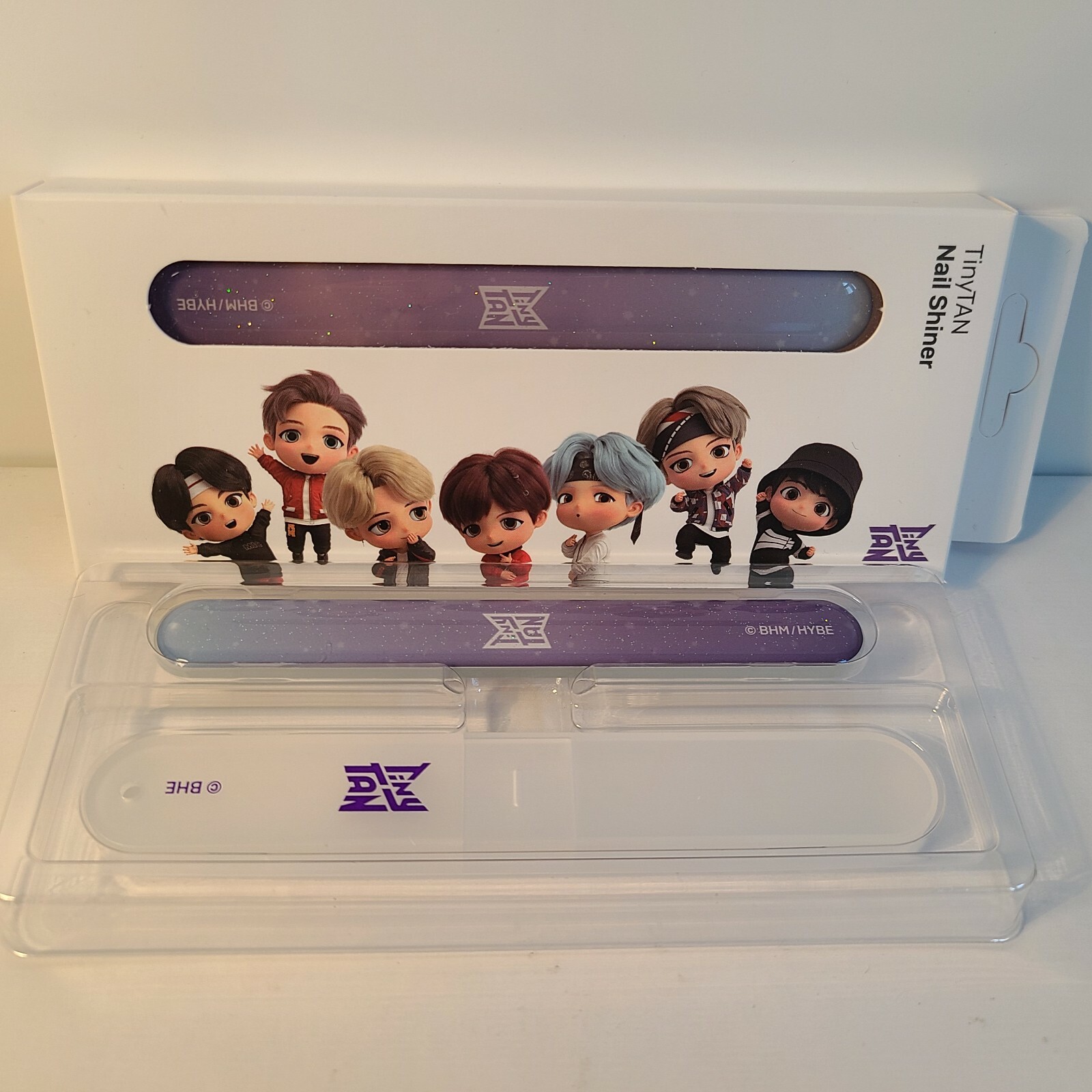 BTS TINY TAN NAIL SHINER with High Quality Case (Tiny Tan Logo-Magic Door #1)