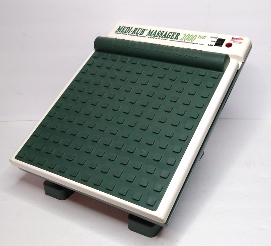 Medi-Rub Massager 2000 Plus 2 Speed Vibrating Foot Therapy MR-3F, Made In USA