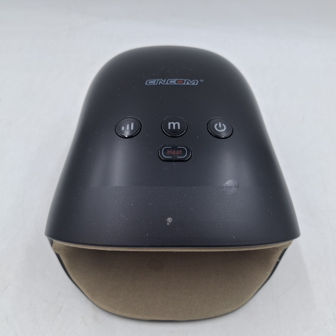 CINCOM Rechargeable Hand Massager Heat and Compression (Black) CM-026H-BL